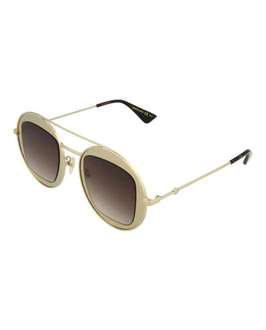 Panthos-Frame Metal Sunglasses