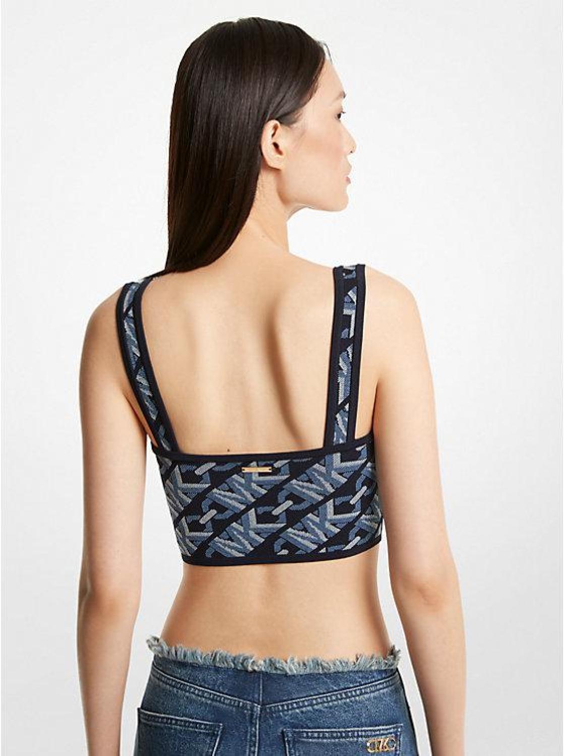 Empire Signature Logo Jacquard Cropped Tank Top