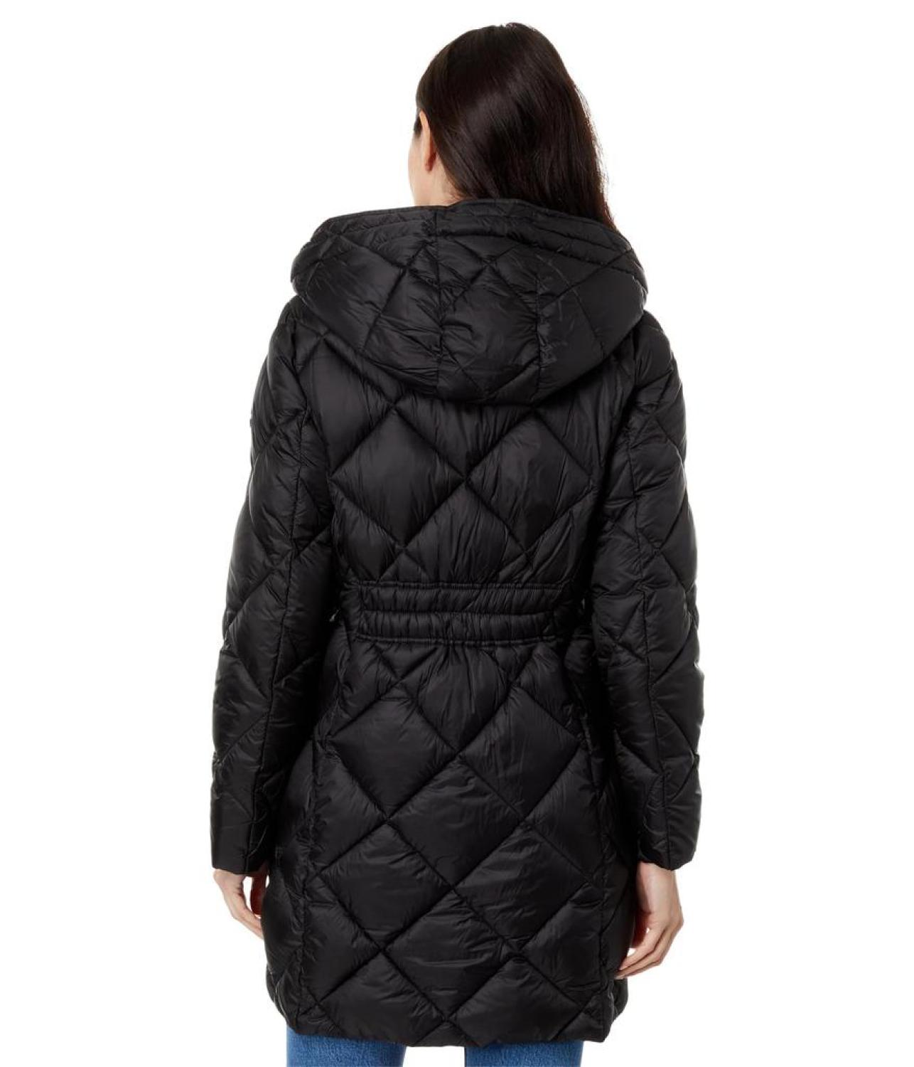 Hooded Long Quilt Puffer M426079C68