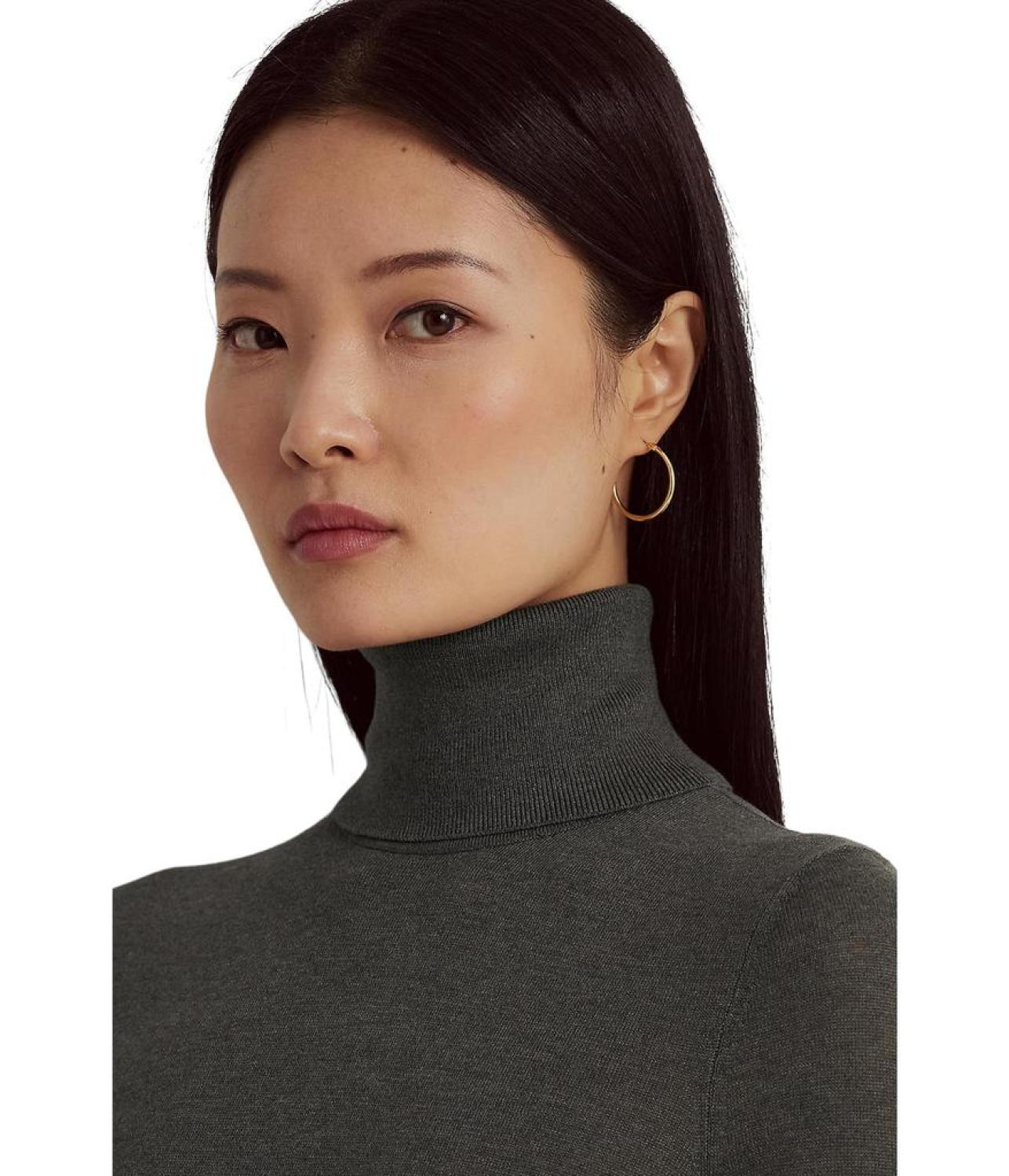 Silk-Blend Turtleneck