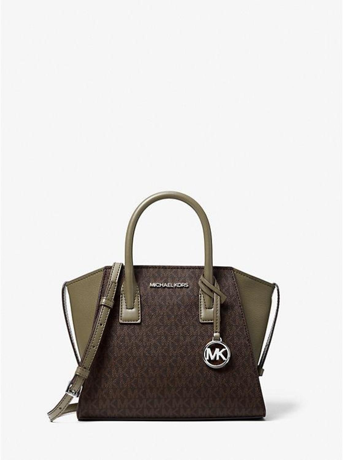 Avril Small Logo Top-Zip Satchel