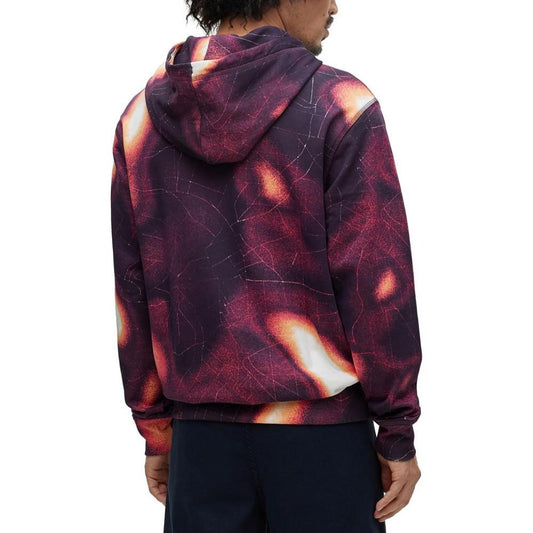 Men's Cotton-Terry Hoodie with Heat-Map Print