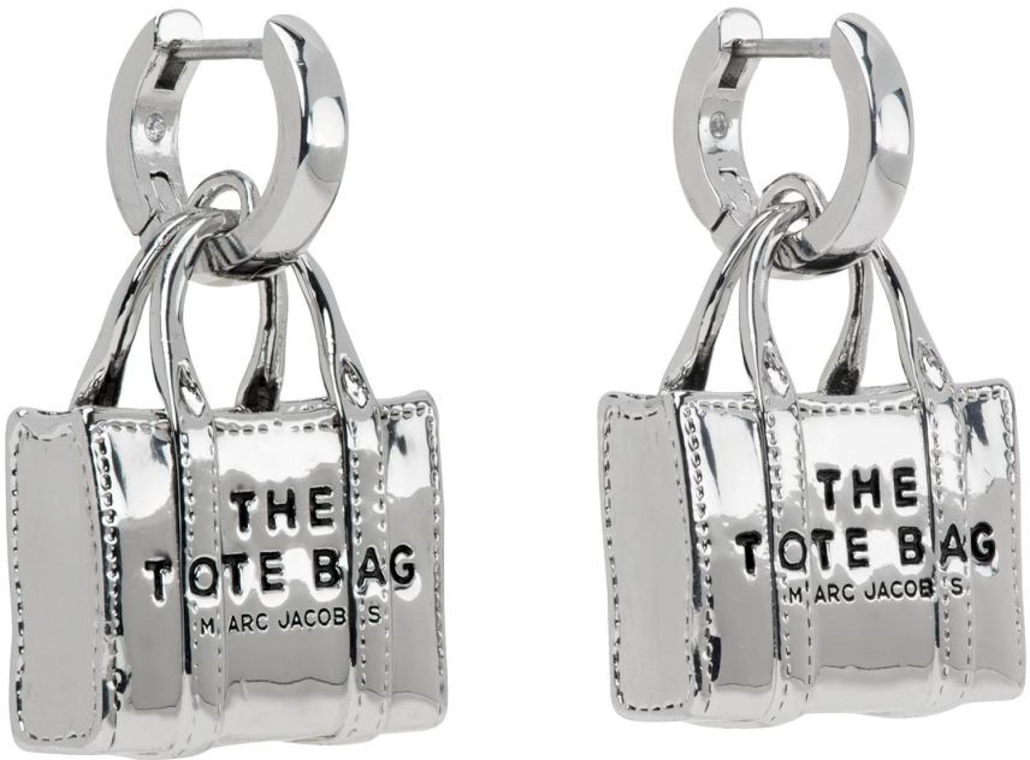 Silver 'The Tote Bag' Earrings