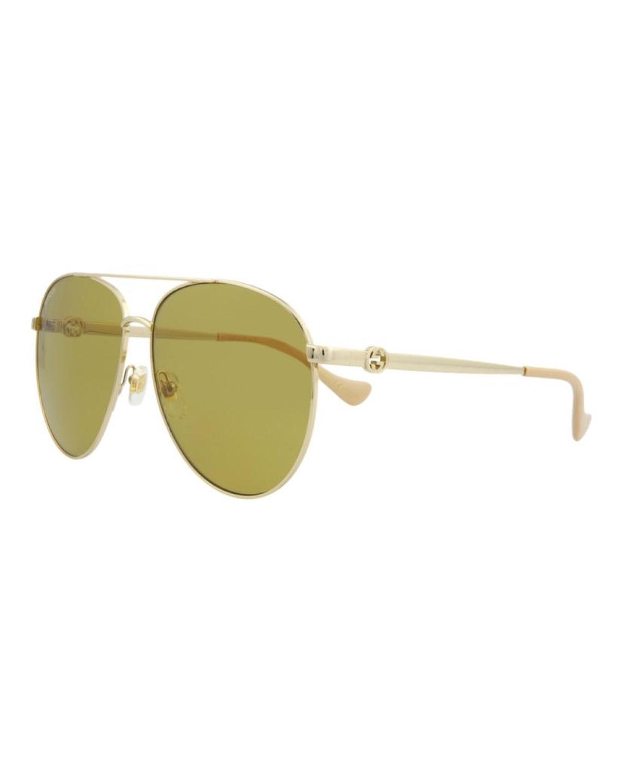 Aviator-Frame Metal Sunglasses