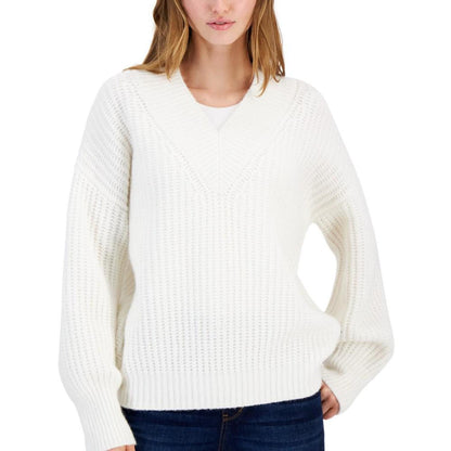 Women's Oversized V-Neck Sweater