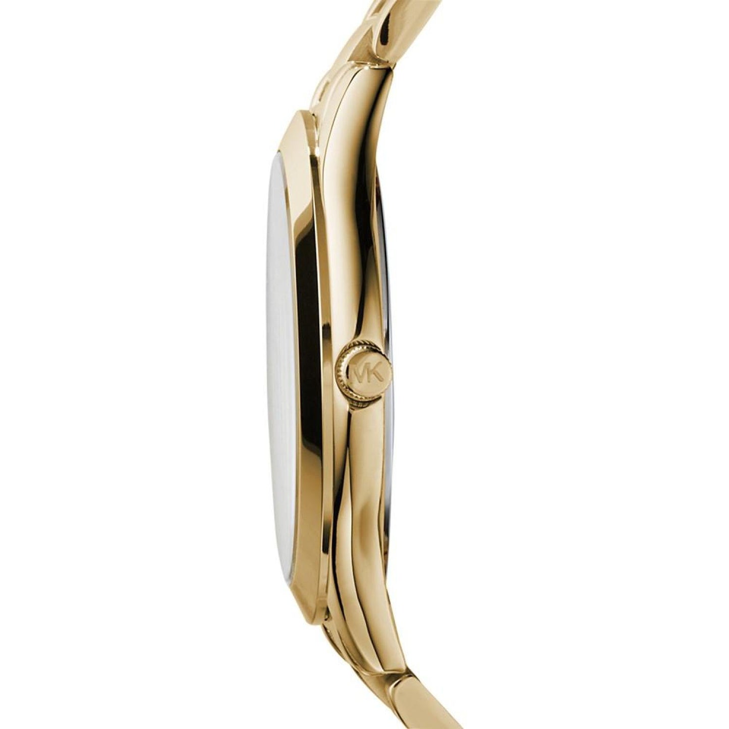 Unisex Slim Runway Gold-Tone Stainless Steel Bracelet Watch