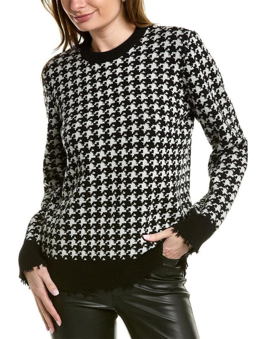 Michael Kors Collection Dogtooth Cashmere Sweater