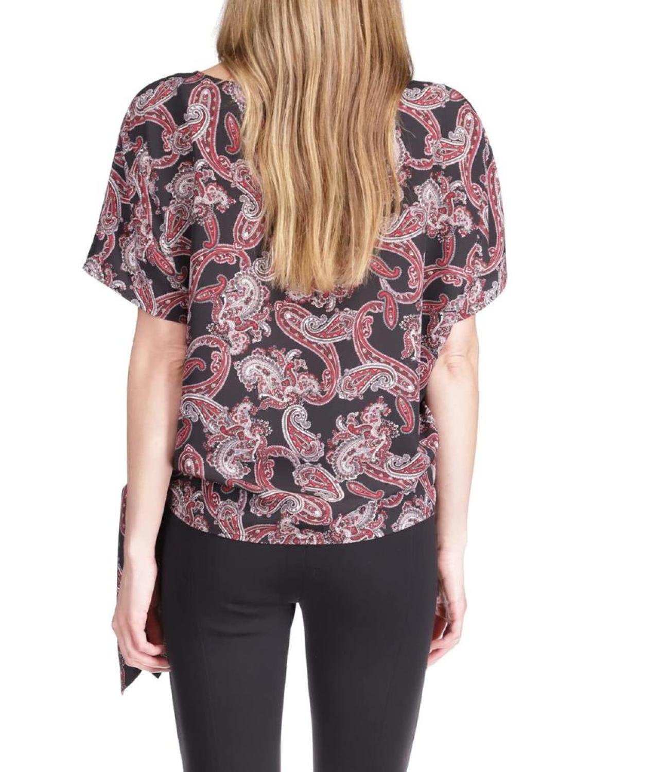 Pop French Paisley Tie Top