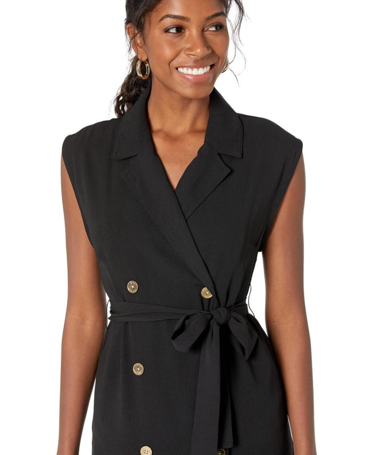 Petite sales trench dress