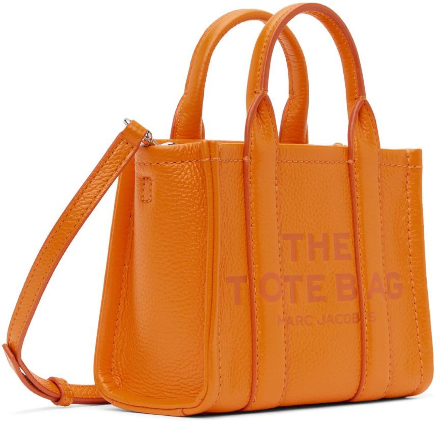 Orange 'The Leather Mini' Tote