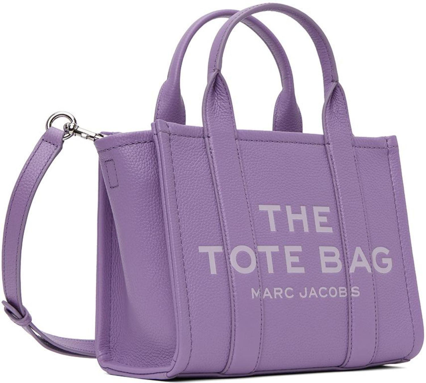 Purple 'The Leather Small' Tote