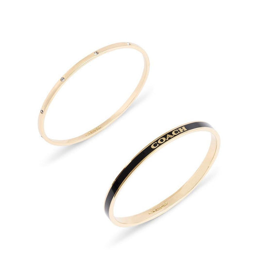 Faux Stone Signature Duo Bangle Boxed Set