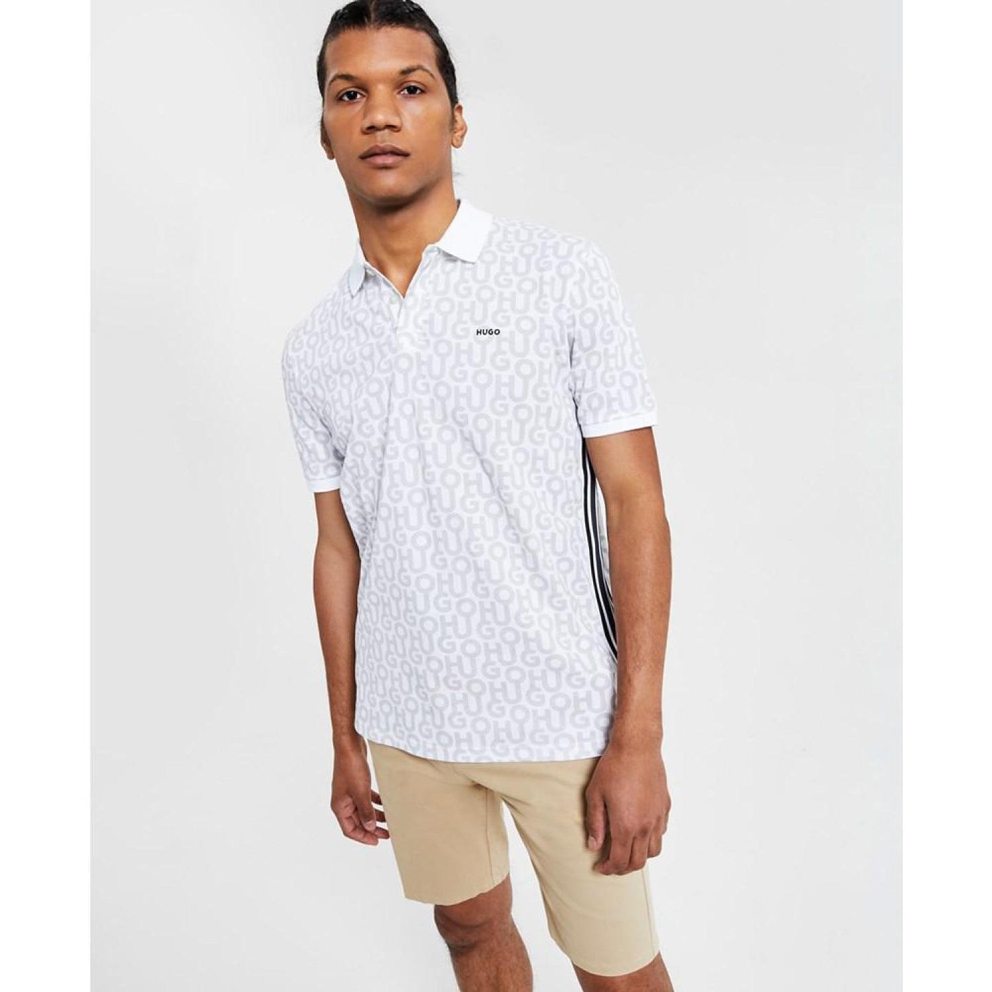 Men's Donian Regular-Fit Logo-Print Polo Shirt