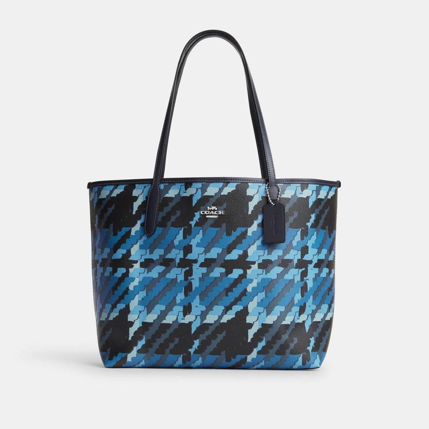 Coach discount checkered tote