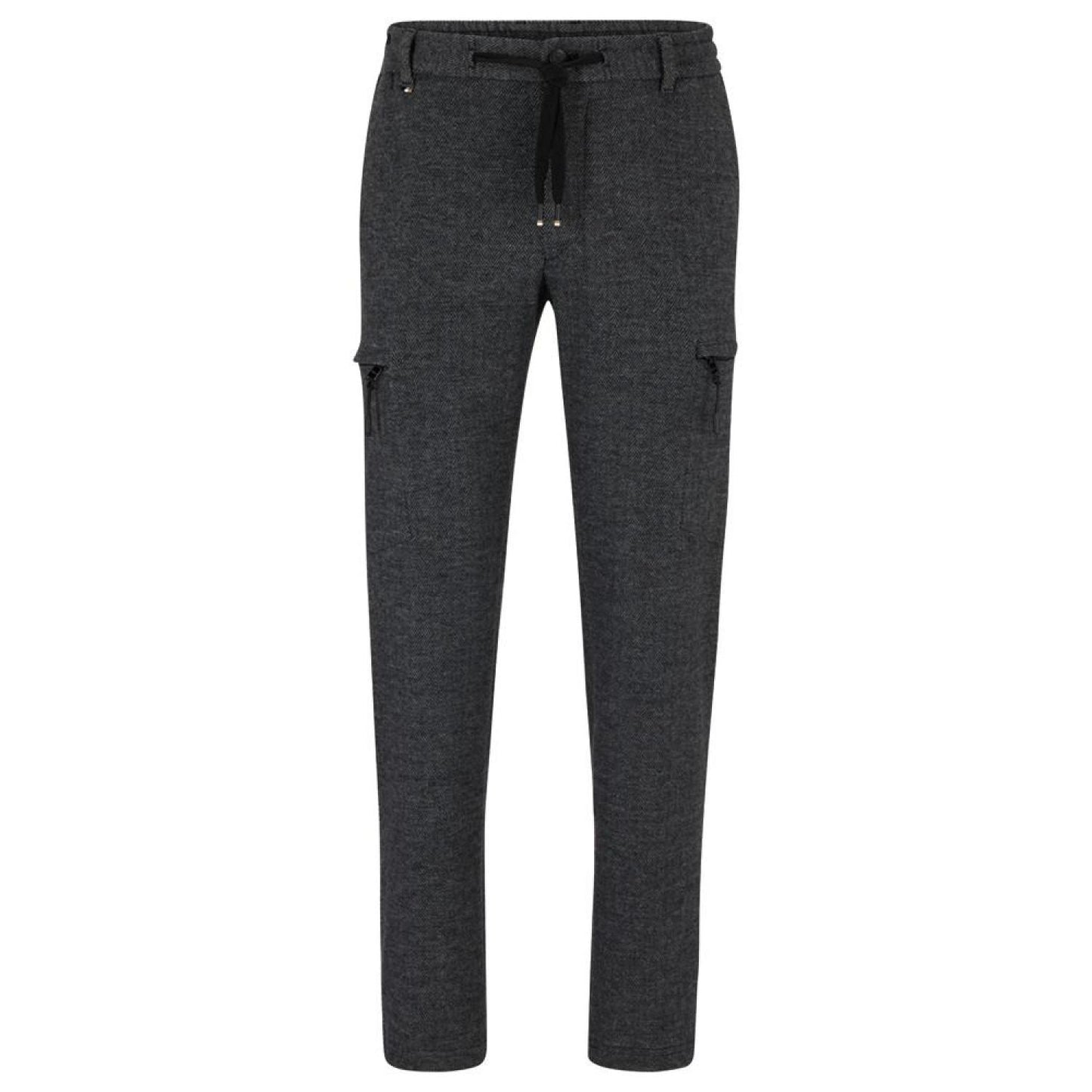 Men's Cargo Pockets Herringbone Trousers