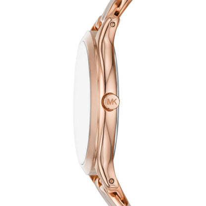 Women's Slim Runway Three-Hand Rose Gold-Tone Stainless Steel Watch 38mm