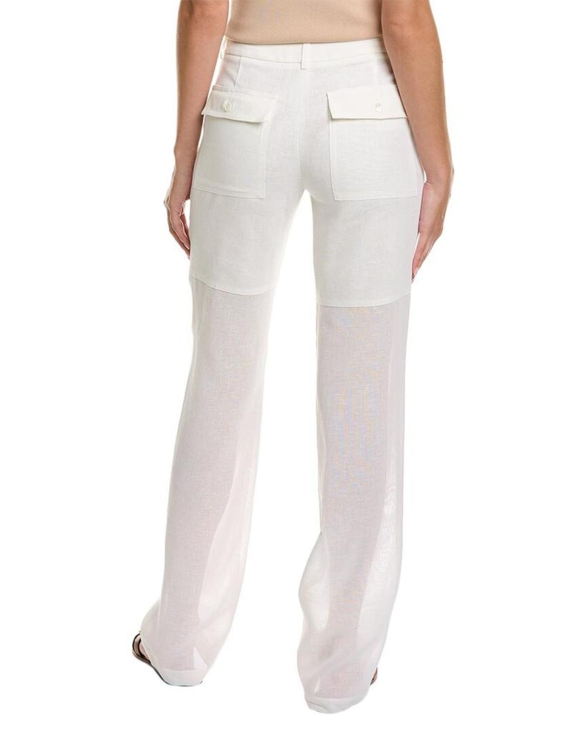 Michael Kors Gauze Linen Utility Pant