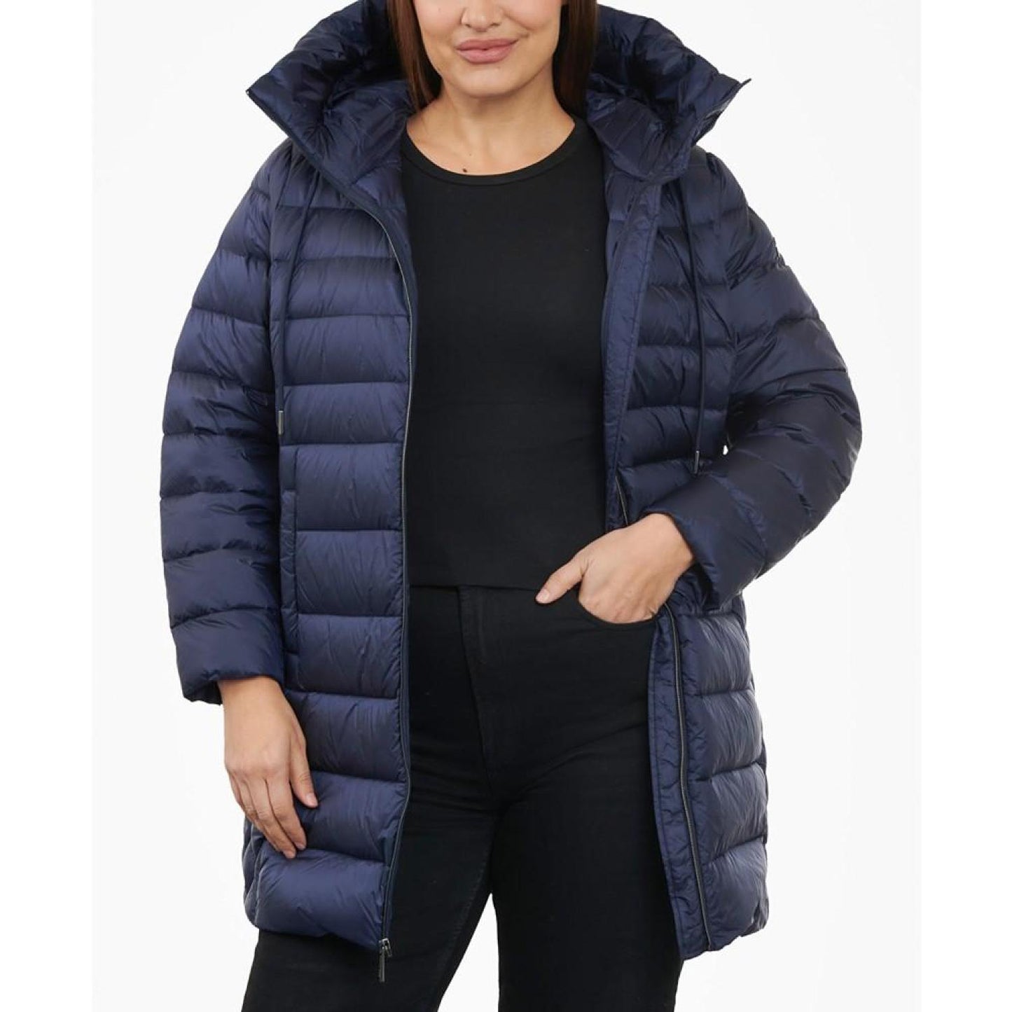 Women's Plus Size Hooded Down Packable Puffer Coat