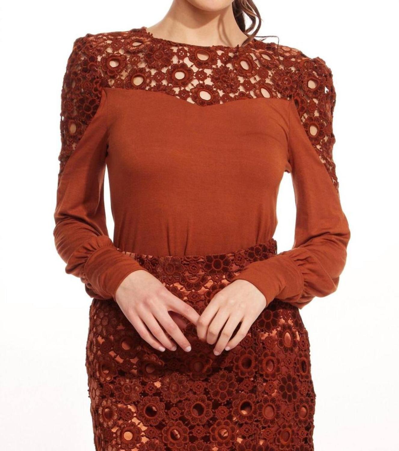 Cuvee Blouse In Sumatra Lace