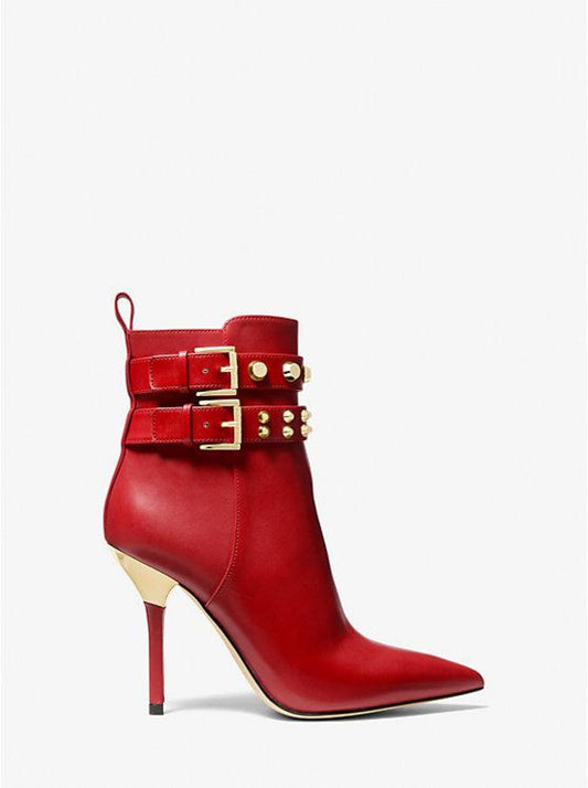 Amal Studded Leather Ankle Boot