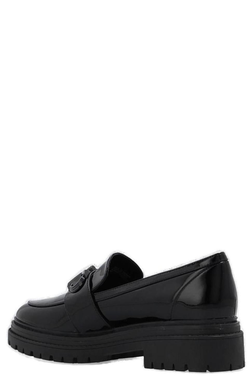 Michael Michael Kors Logo-Plaque Slip-On Loafers