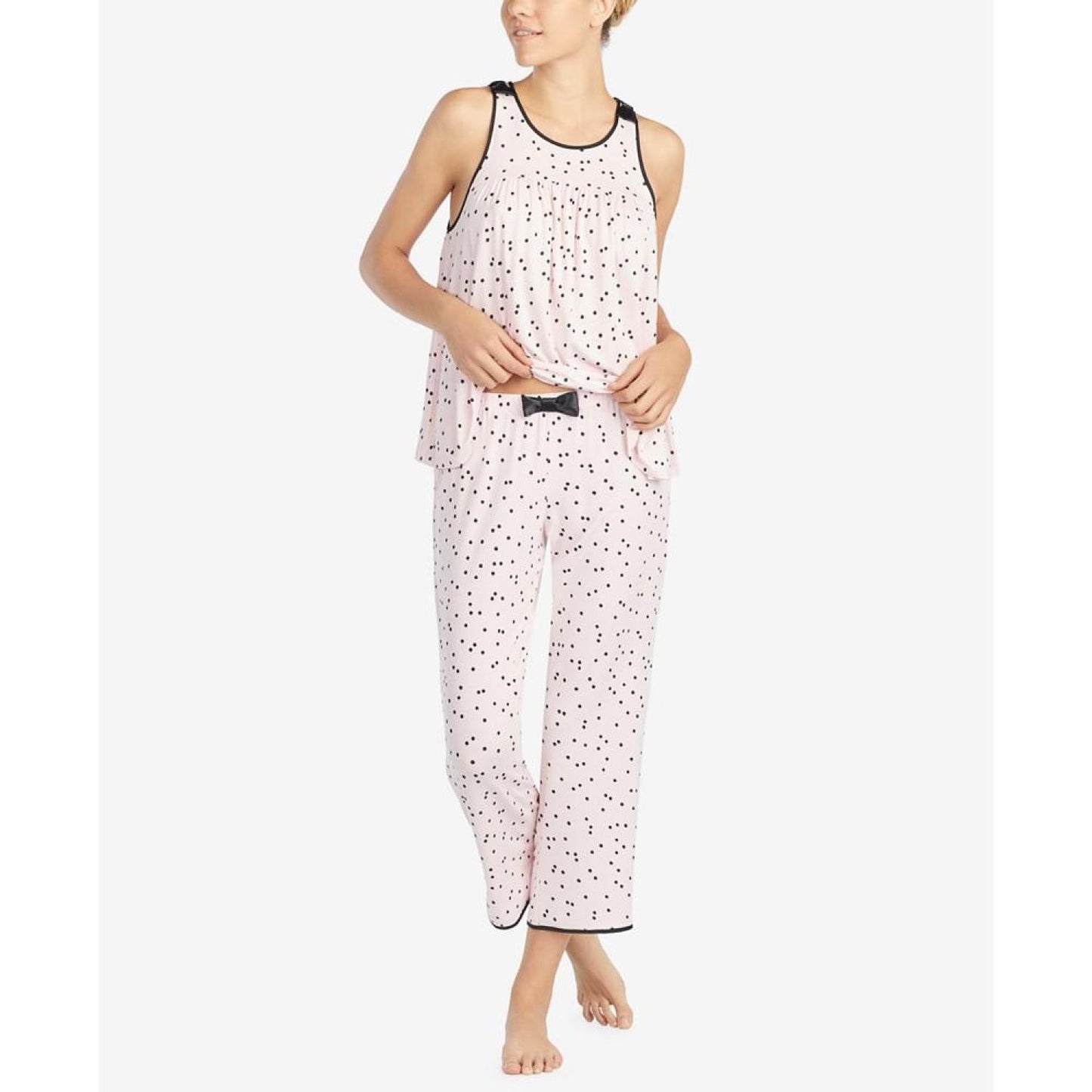 Women's Sleeveless Modal Knit Capri Pajama Set