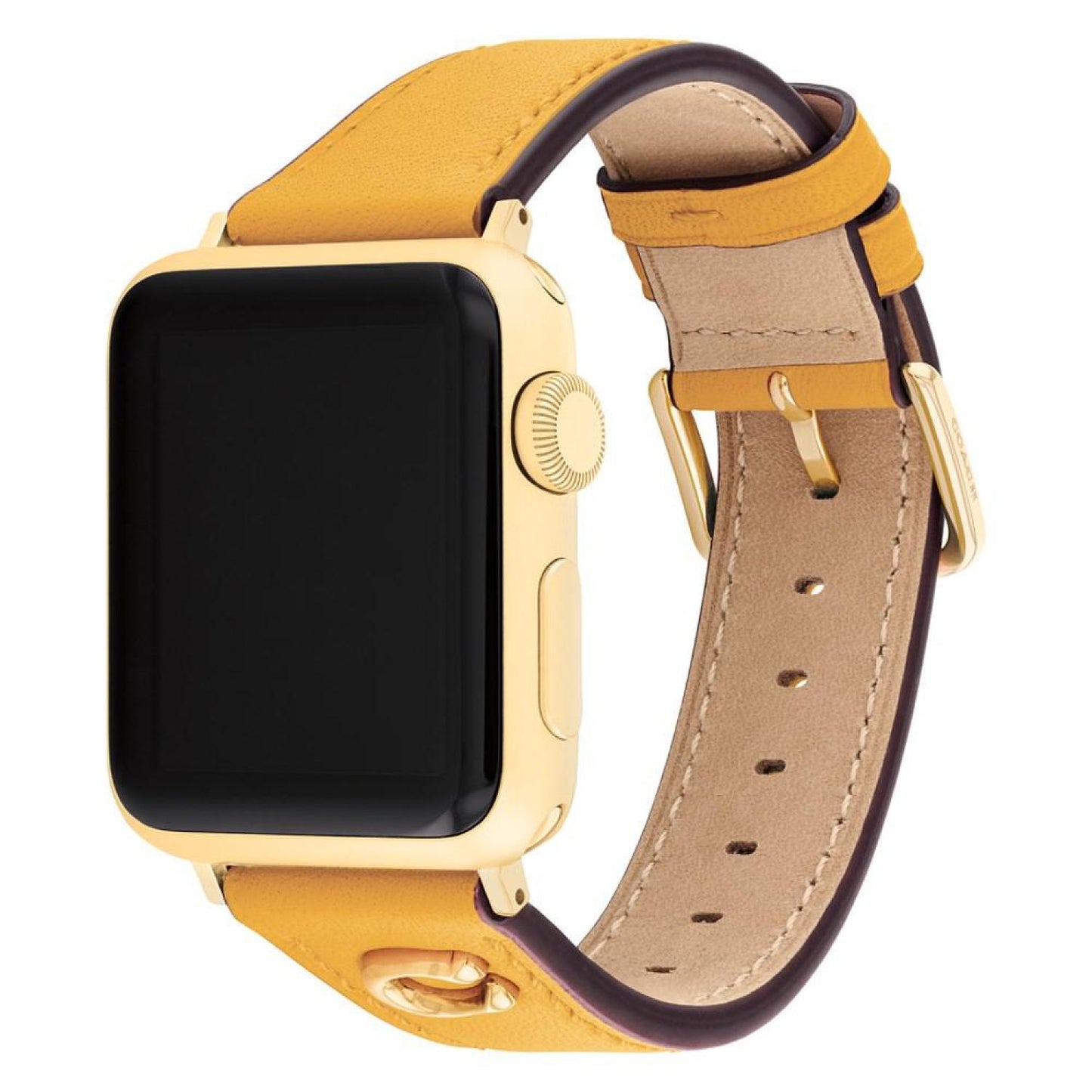 Women's Gold-Tone Leather Band 38mm, 41mm