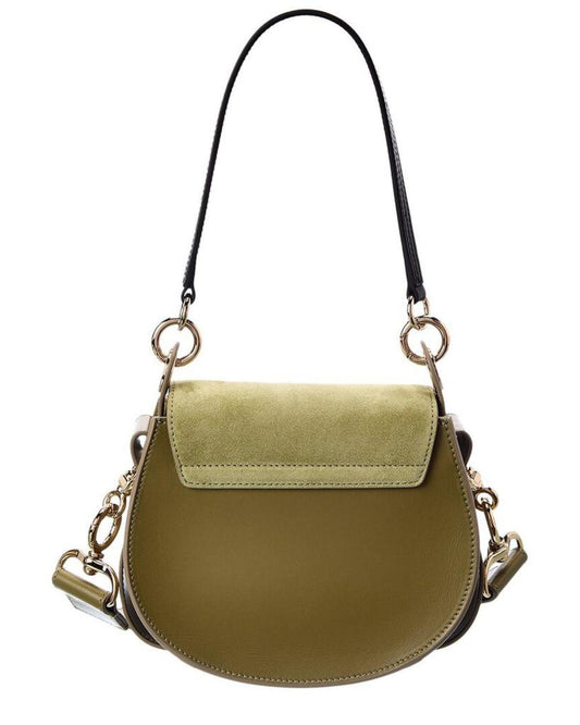 Chloé Tess Small Leather & Suede Shoulder Bag