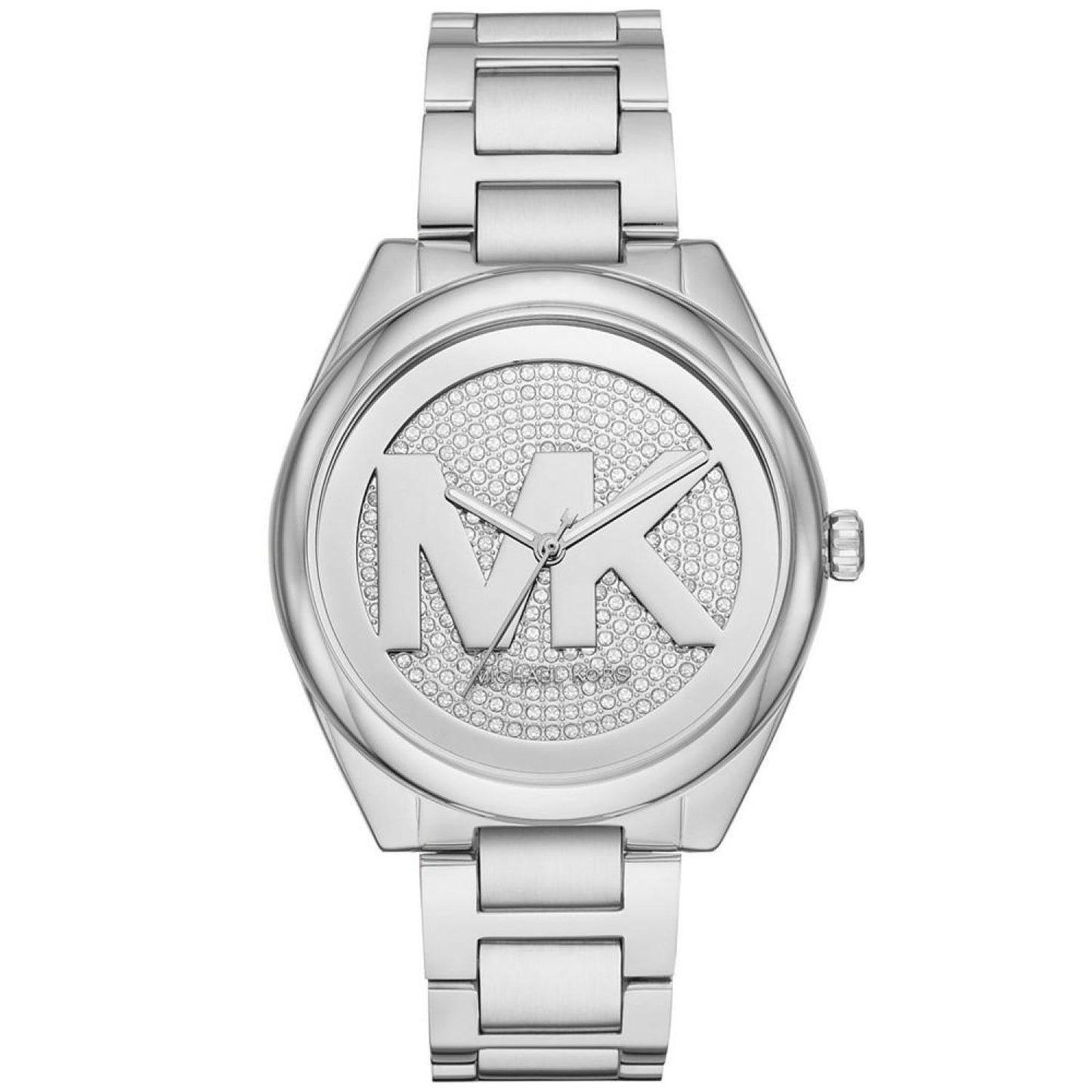 Women's Janelle Three-Hand Silver-Tone Stainless Steel Bracelet Watch 42mm