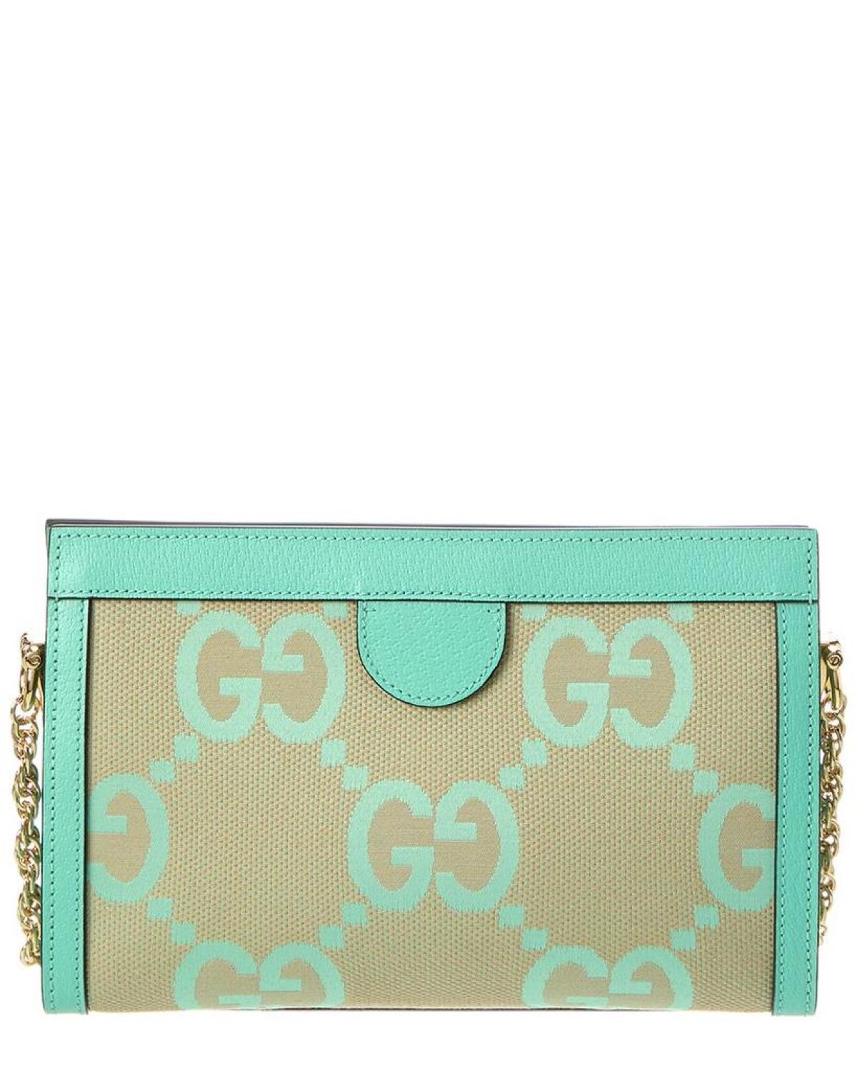 Gucci Ophidia Small Jumbo GG Canvas & Leather Shoulder Bag