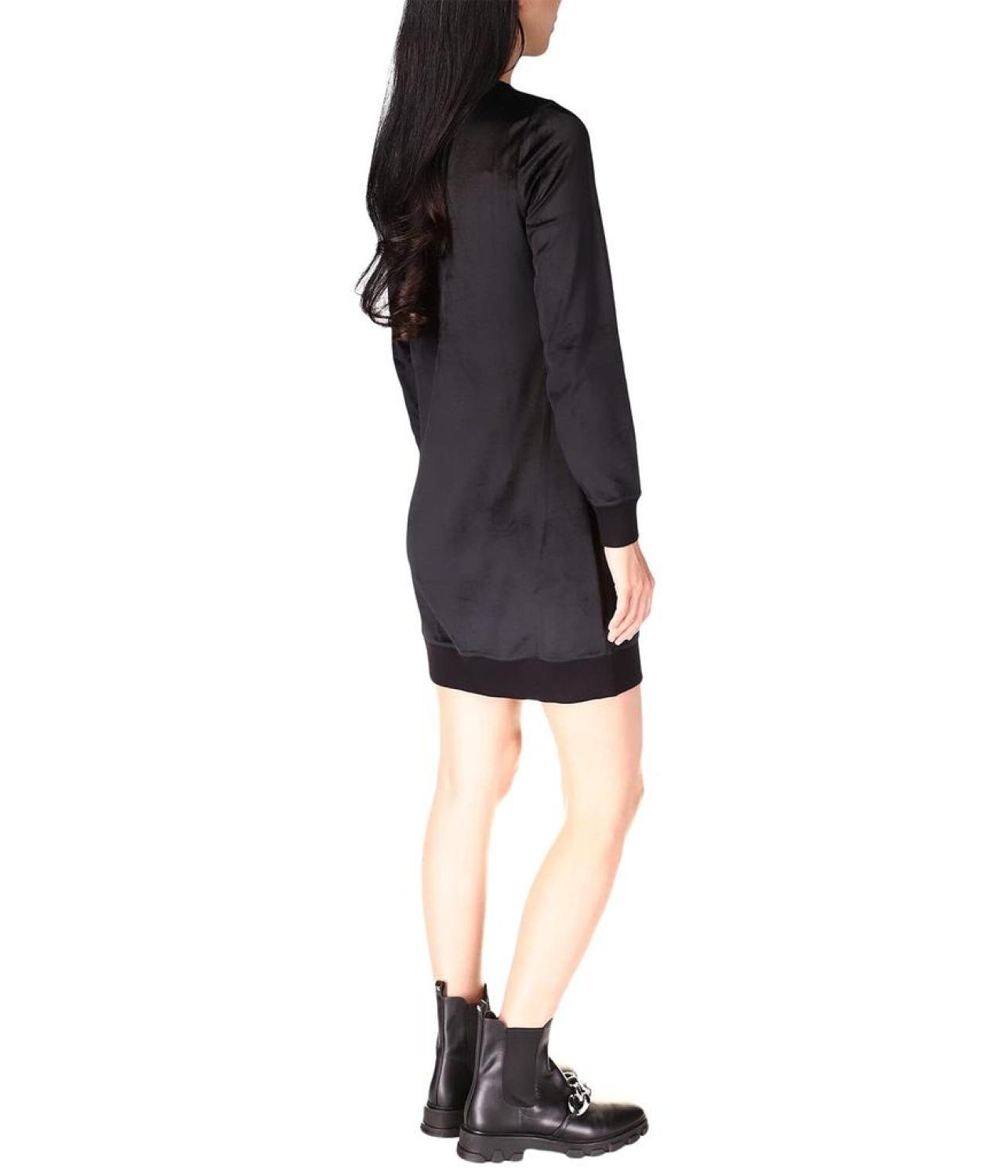 Long Sleeve Velour Tunic Dress