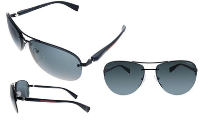 Prada Linea Rossa PS 56MS 1BO1A1 Pilot Sunglasses