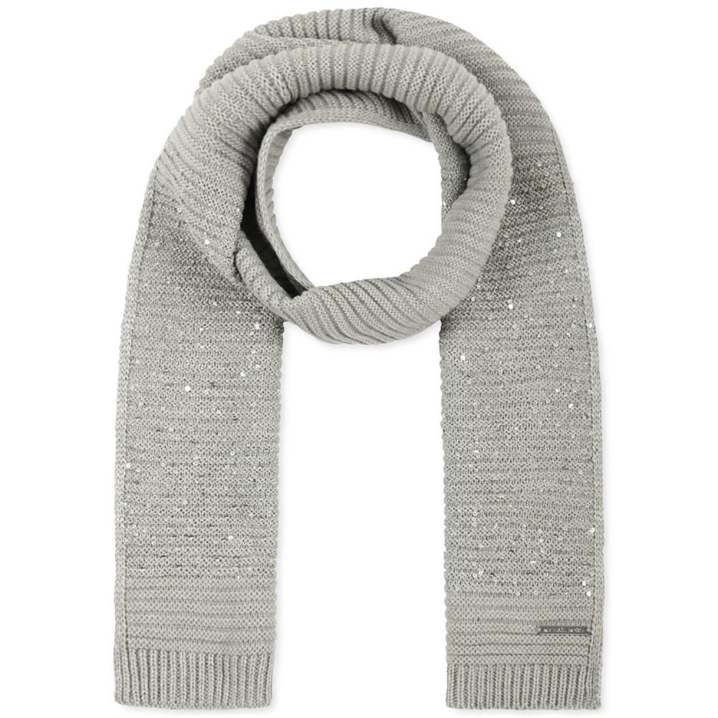 Super Soft Sequin Links Long Knit Scarf