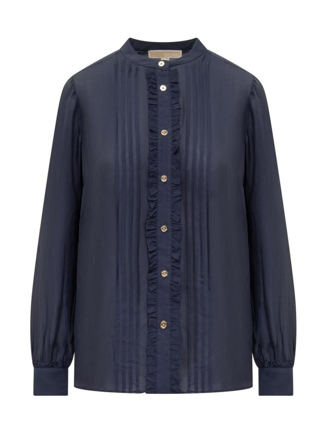 Michael Michael Kors Pleat Detailed Buttoned Shirt