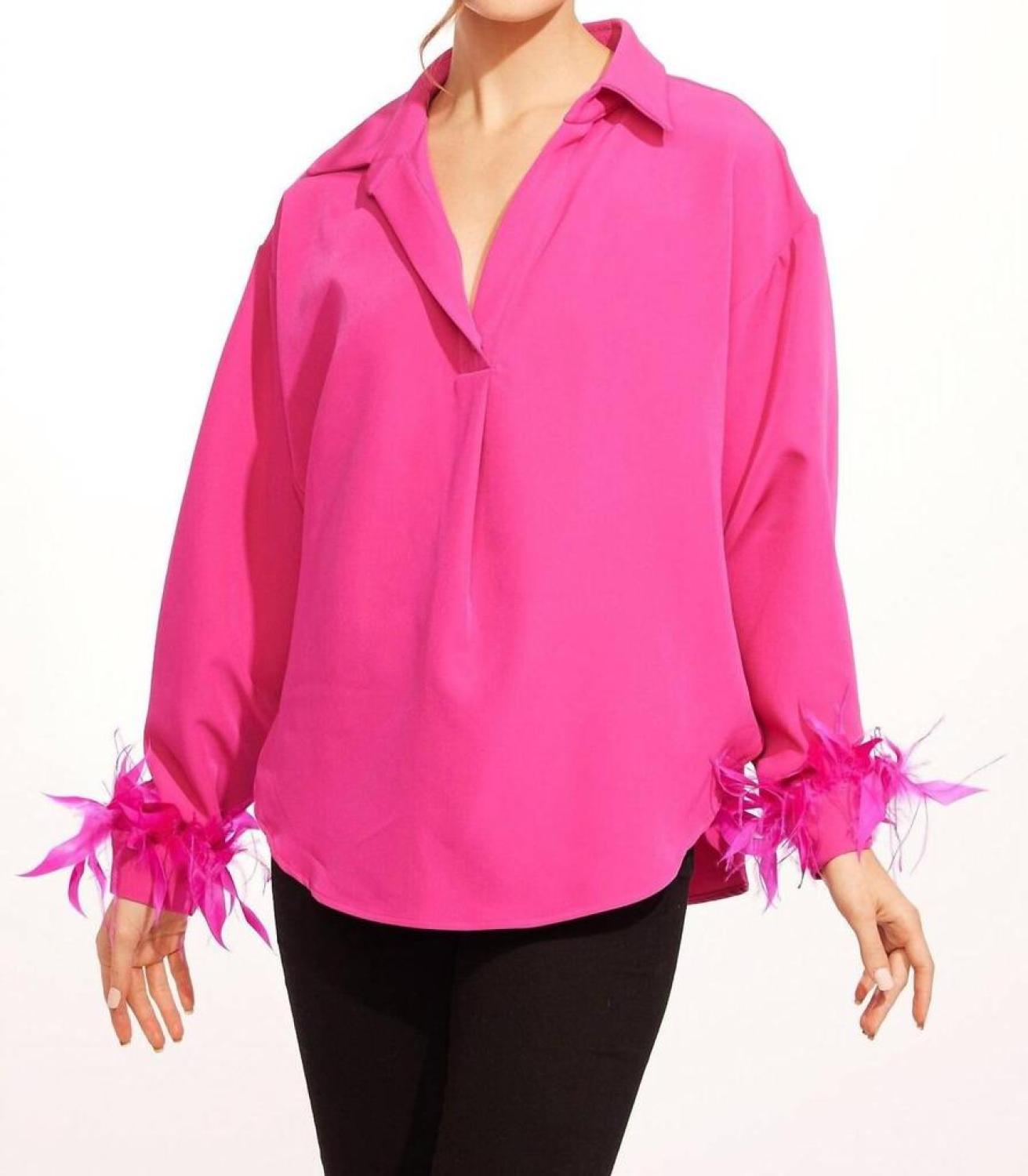 Dolvan Top In Fuchsia