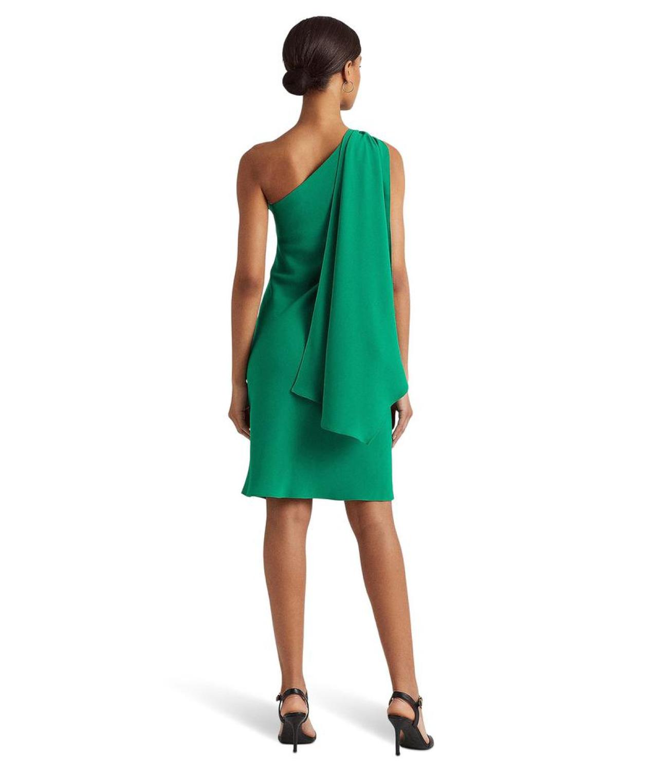 Georgette One-Shoulder Cocktail Dress