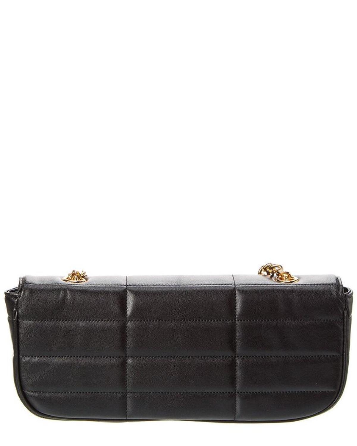 CELINE Monochrome Quilted Leather Shoulder Bag