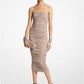 Stretch Matte Jersey Ruched Strapless Dress