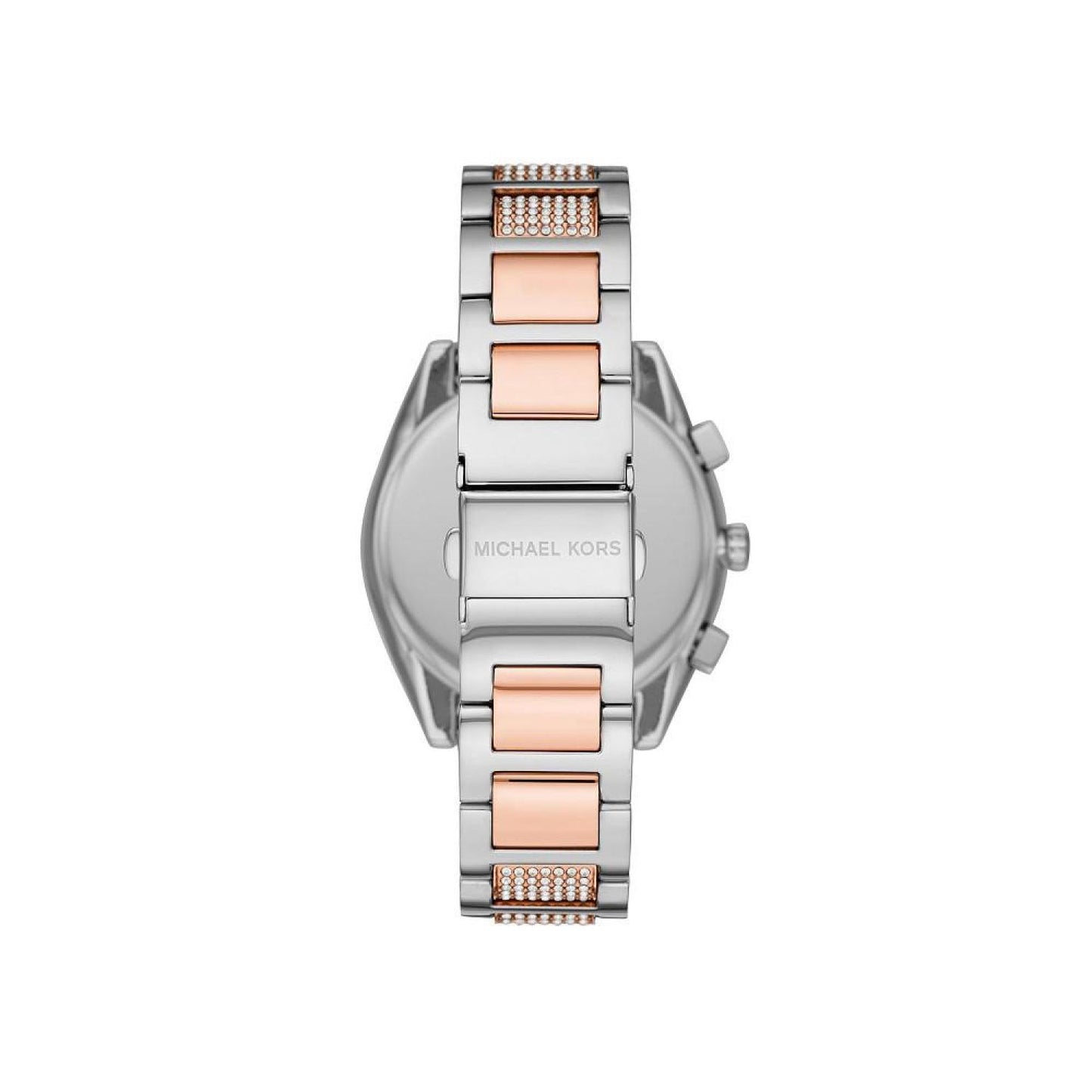 Women's Janelle Women's Two-Tone Pavé Glitz Bracelet Watch 42mm MK7098