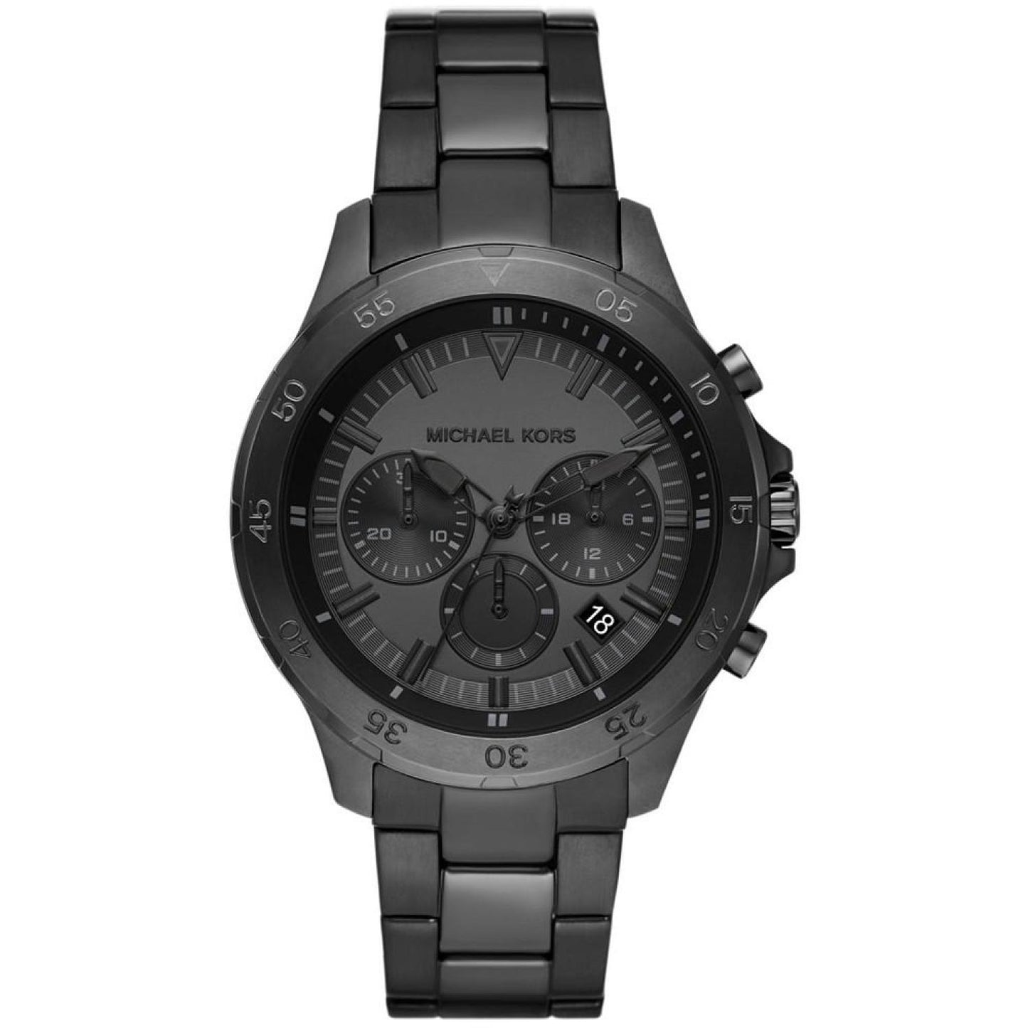 Men's Greyson Chronograph Black Ion Plating Stainless Steel Watch 43mm