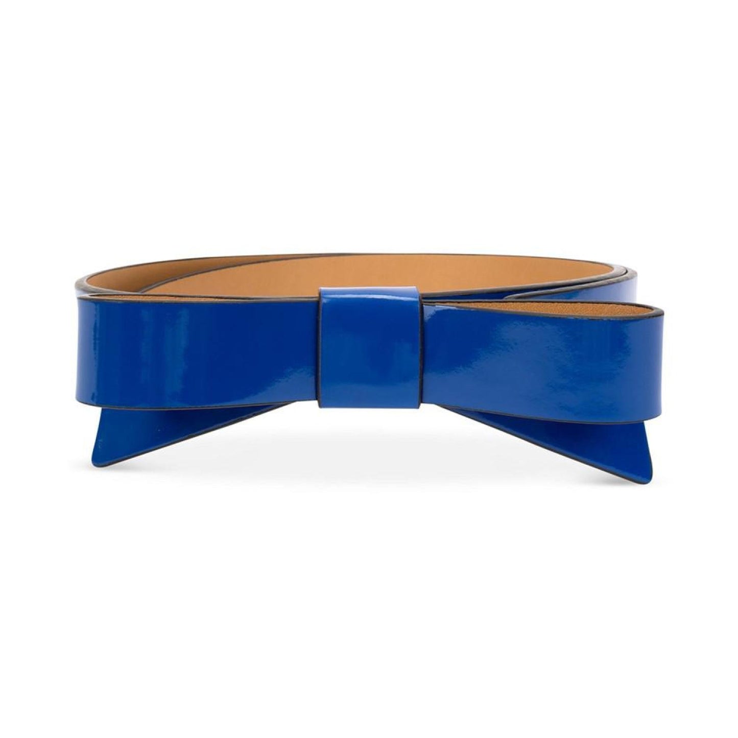 Women's Patent Leather Bow Belt