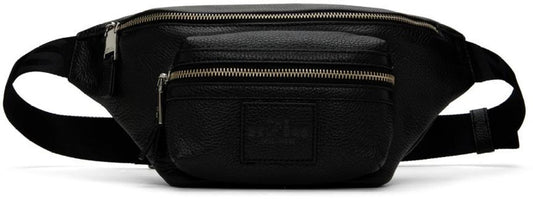 Black 'The Leather Belt Bag' Pouch