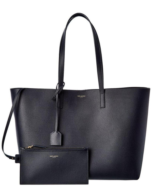 Saint Laurent E/W Leather Shopper Tote