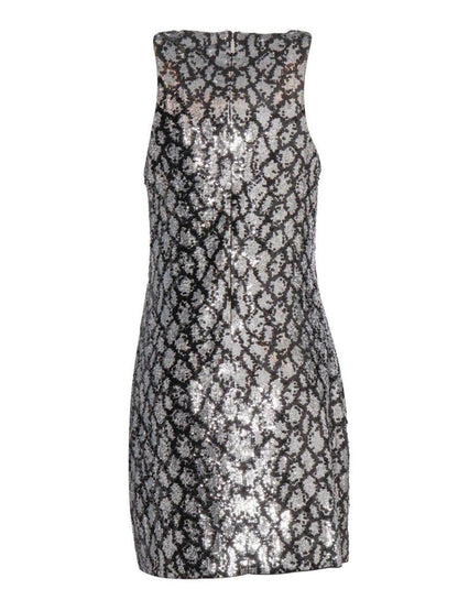 Michael Michael Kors Sequined Stretch-Tulle Tank Dress