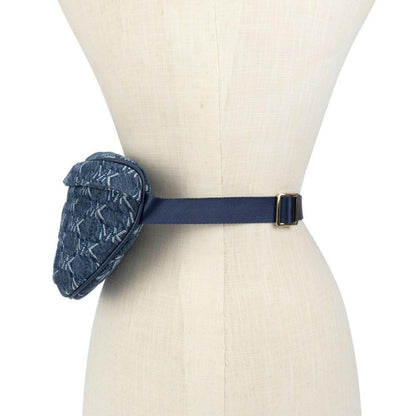 Women's Denim Jacquard Belt Bag