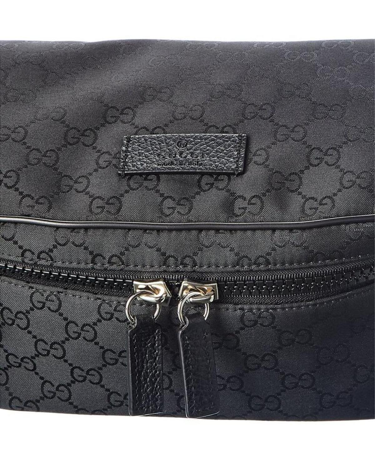 Gucci GG Nylon Belt Bag Black