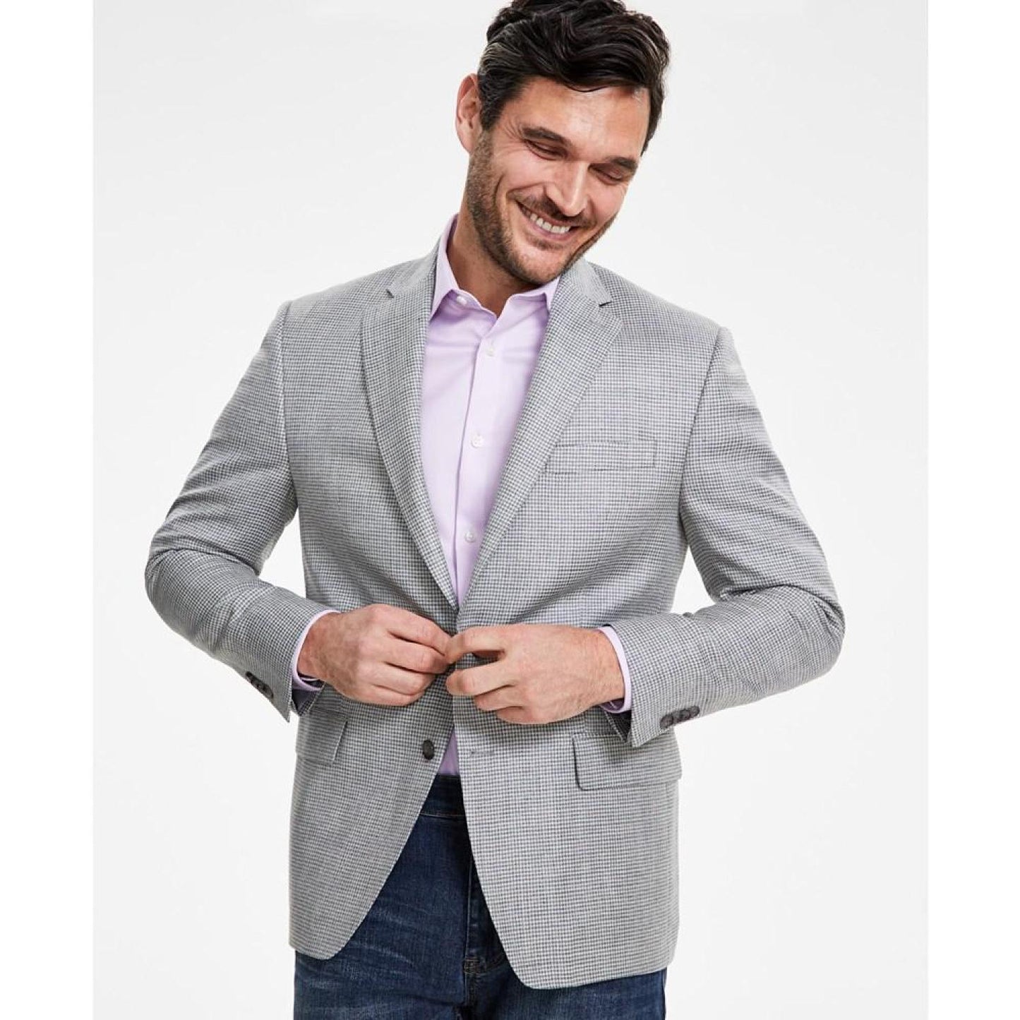 Men's Classic-Fit Plaid Sport Coat