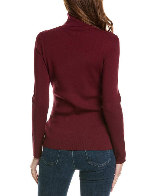 Michael Kors Collection Ribbed Turtleneck Wool-Blend Sweater