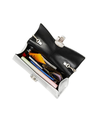 The Metallic St. Marc Convertible Leather Clutch