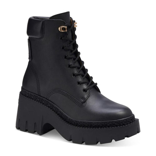 Women's Ainsely Lace-Up Lug Sole Combat Booties